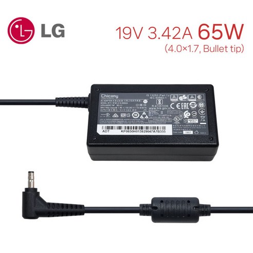 Chicony A18 065N3A 정품 19V 3.42A 65W LG 울트라PC 노트북 전원 어댑터 케이블 충전기 외경 4.0mm 치코니