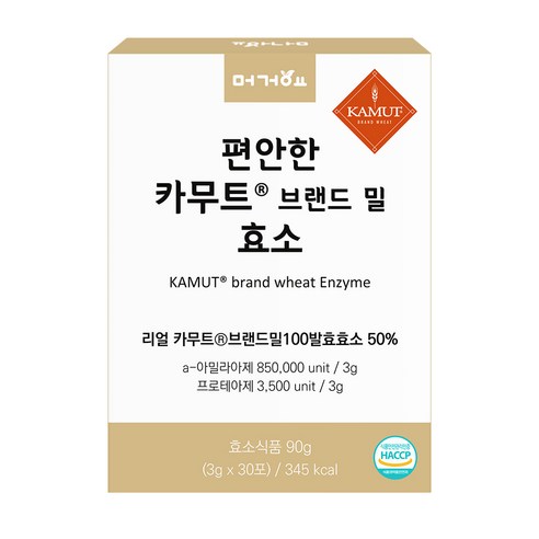 머거요 편안한 카무트 효소 누룽지맛 효소분말 소화효소, 1개, 90g