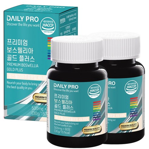 데일리프로 프리미엄 보스웰리아 골드 플러스, 60정, 2개