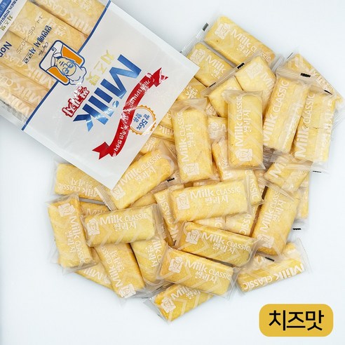 [신상품] 밀크 클래식 쌀과자 대용량 치즈맛 100개(개별포장), 1개