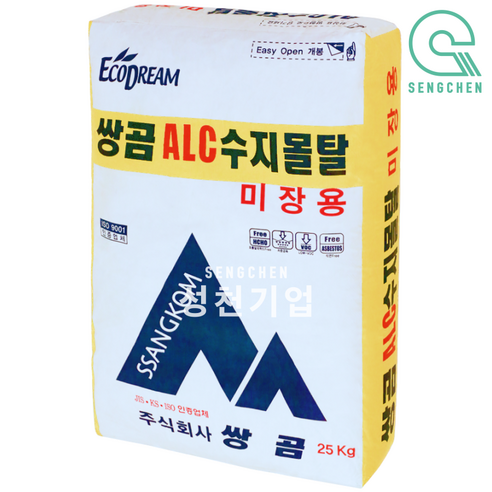 쌍곰 ALC수지몰탈(미장용)(25kg) (1Bag), 1포