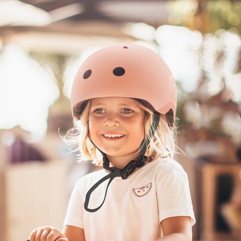 로즈헬멧M(96422) 초경량 유아 헬멧 자전거 킥보드 헬멧 LED