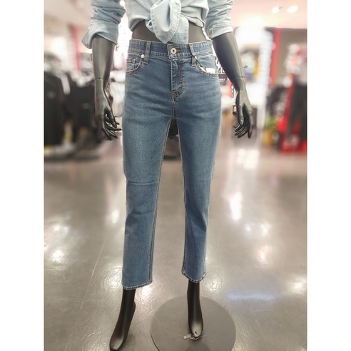 잠뱅이 2024년 가을 여자 업그레이드 히든밴딩 스판 일자 청바지JO3DIG977