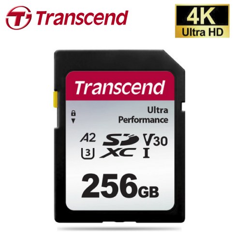 트랜센드 후지필름 X-H1 X-A5 X-A7 디카전용 256G SD메모리카드 Class10 4K촬영지원, 256GB