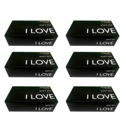 I LOVE텍스 0.03 대용량 콘돔, 100개입, 6개