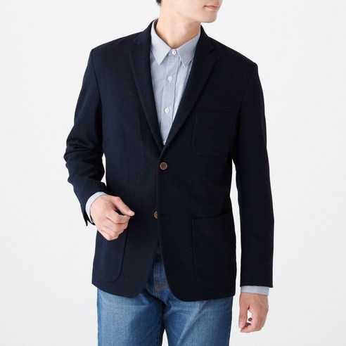 무인양품 MUJI 남성 재생 울 혼방 재킷 M9AD250