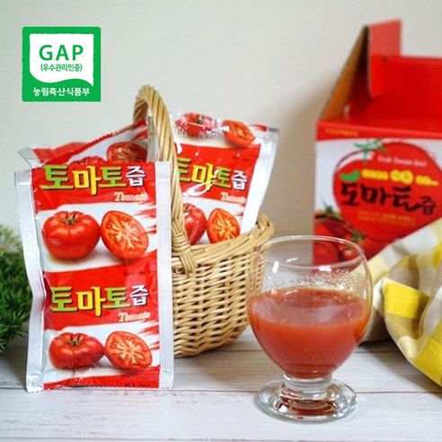 태양의 기운을 담은 100% 토마토즙으로 건강한 하루를!