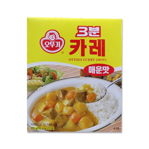 오뚜기 3분카레 매운맛, 200g, 10개