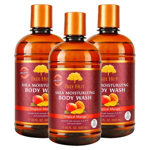 트리헛 시어 모이스처라이징 바디 워시, 502ml, 3개