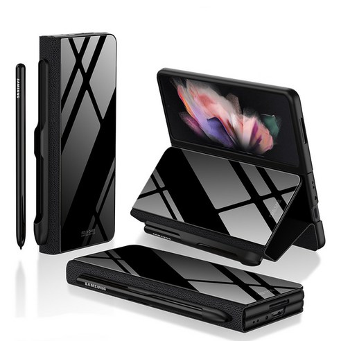 갤럭시 Z폴드3마그네틱 흡입펜수납 풀커버 투명 휴대폰 케이스 SZ-HHR-11