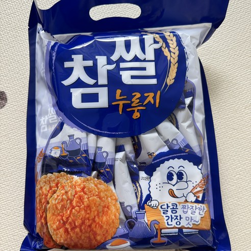 달콤 짭짤 간장맛 참쌀 누룽지 과자 216g 1개 (9g x 24개입)