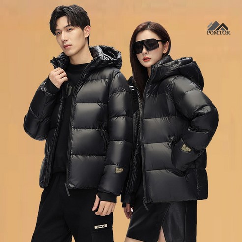 따뜻하고 세련된 겨울을 위한 POMTOR 구스다운 패딩점퍼
