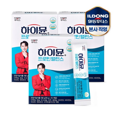 일동후디스 하이뮨 프로틴 밸런스 스틱(19gx10입) 3박스 / 15일분, 190g, 3개