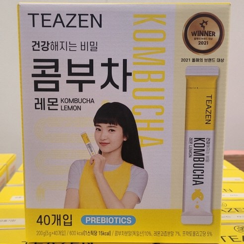건강한 습관 형성을 위한 티젠 레몬콤부차 파우더