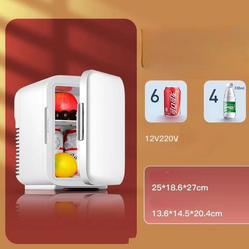 자동차냉장고 소형 사무실 미니냉장고 6L 10L 220v 이동용냉동고, 차량용 6L(온수 및 냉수)