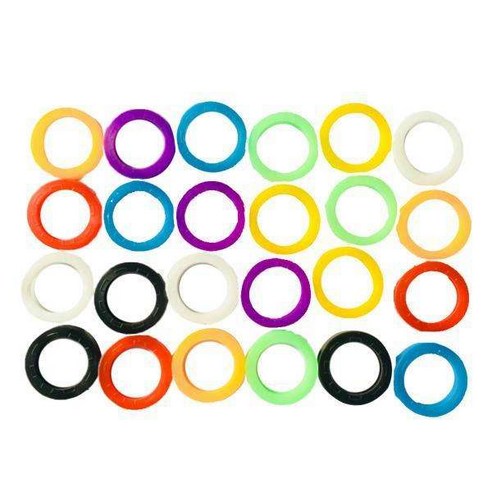 4x 24pcs 다채로운 키 캡 커버 가끔 색상 # 2, 멀티 컬러, 17mm, 플라스틱