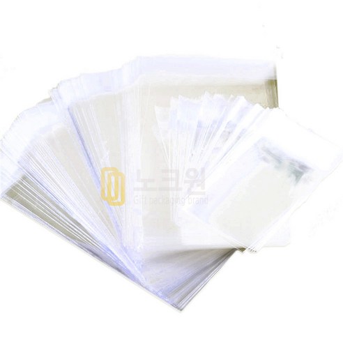 노크원 OPP 봉투 접착 14 x 15 + 4 (400매) 포장용품