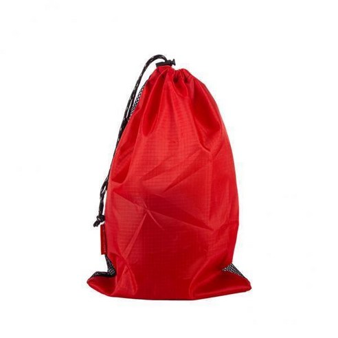 2xDurable 야외 캠핑 여행 Drawstring 보관 가방 가제트 Ditty 가방 파우치, 36x24cm, 빨간색, 폴리에스터