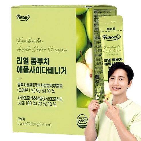 퍼니트 리얼 콤부차 애플 사이다 비니거, 5g x 30개입, 1팩