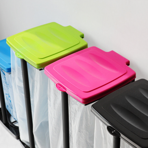 분리수거의 새로운 표준: 분리수거 재활용 비닐걸이 거치대 4P