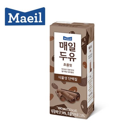 매일유업 매일두유 초콜릿, 190ml, 80개