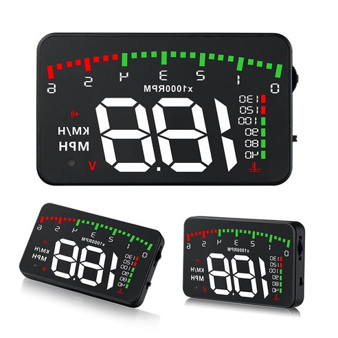 헤드 업 디스플레이 순정연동hud 자동차 OBD2 속도계 RPM 수온 프로젝터 스마트 앞 유리 지 자동차 전자 액, 한개옵션0, 1개