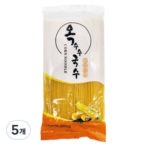 옥수수 국수, 500g, 5개