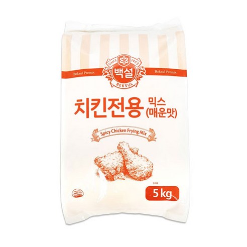 백설 치킨전용믹스 매운맛 5Kg, 1개 치킨가루 Best Top5