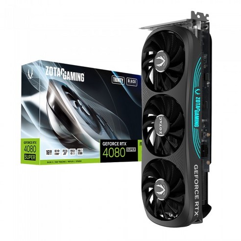 ZOTAC GAMING 지포스 RTX 4080 SUPER Trinity D6X 16GB Black 그래픽카드