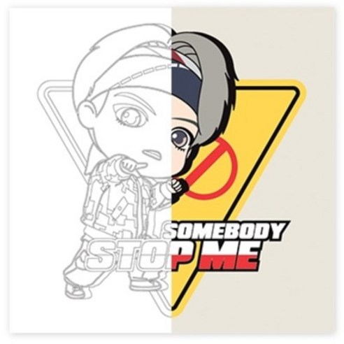 아이러브페인팅 TinyTAN DIY PAINTING_MIC Drop 25 x 25 cm, V