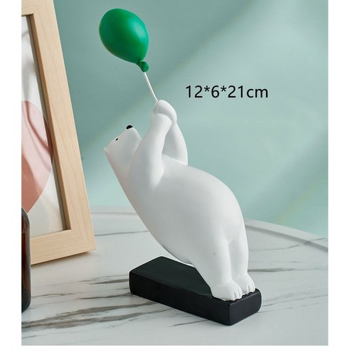 풍선 곰 장식품 거실 장식, B