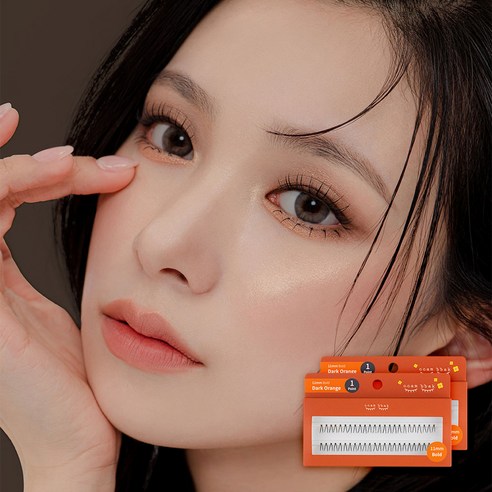 깜빡 인조 가닥속눈썹, 10mm(볼드), 1기둥, 2개