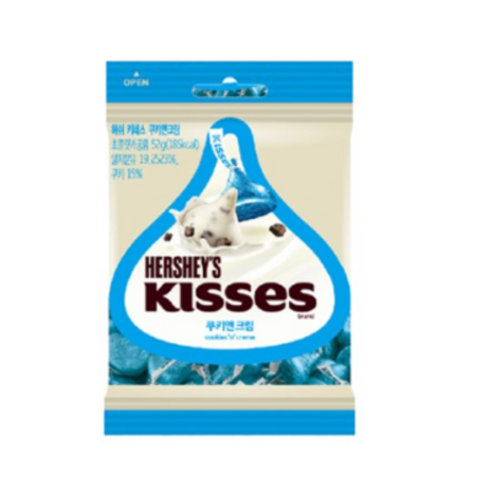 허쉬 키세스 쿠키 앤 크림 초콜릿, 52g, 16개