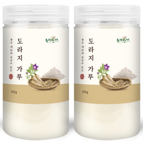 동의한재 국산 도라지 가루 분말 300g x 2개