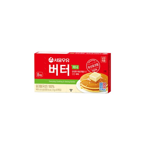 (서울우유) 미니버터 64g(8g x 8ea), 8g, 8개