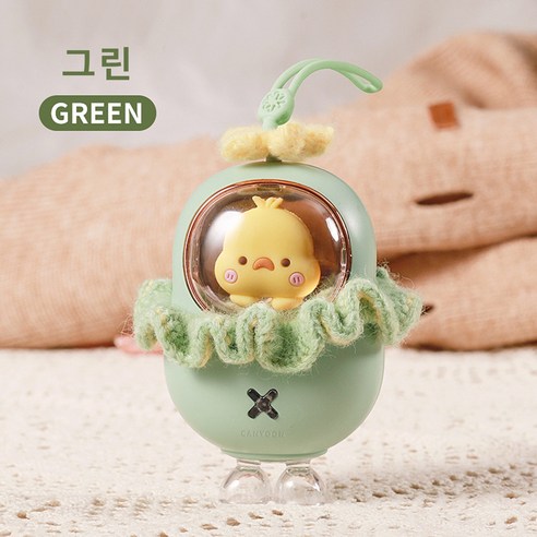 CANYOON 손난로 충전식손난로 usb손난로 휴대용 귀여운 오리 머리끈, 그린, 2