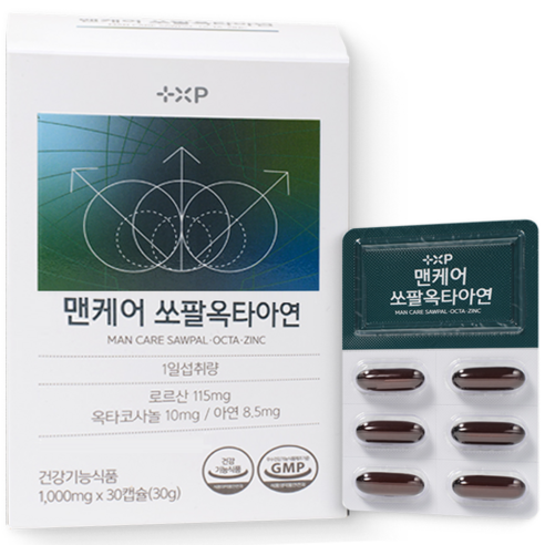 전립선에 좋은 쏘팔옥타아연 남자 전립선 방광 지구력 체력 밤에 화장실, 1세트, 30회분