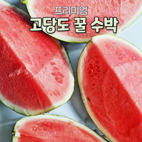 가정용 못난이 수박 4~7kg 랜덤과, 1개