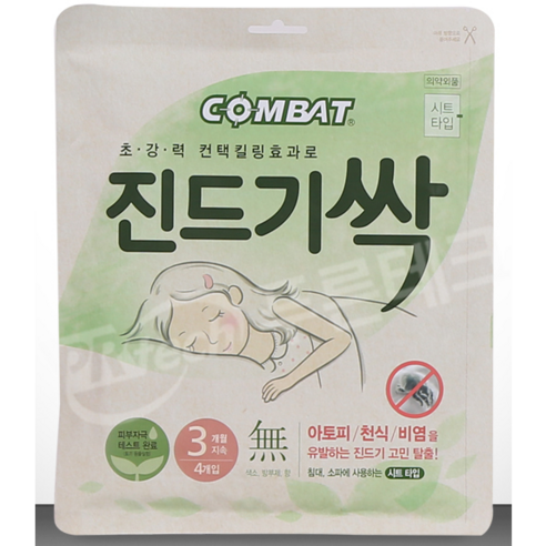 컴배트 진드기싹 시트, 15g, 6개