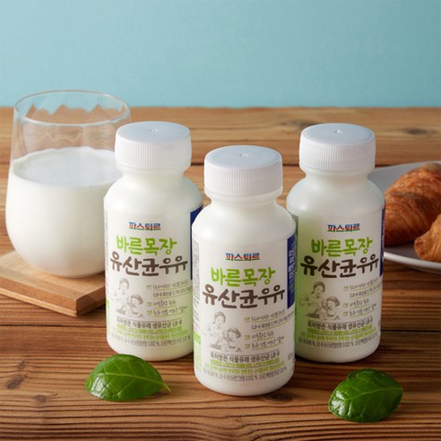 파스퇴르 바른목장 유산균우유 180ml, 180ml, 16개