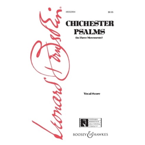(영문도서) Chichester Psalms Paperback, Boosey & Hawkes Inc, English, 9781458415820