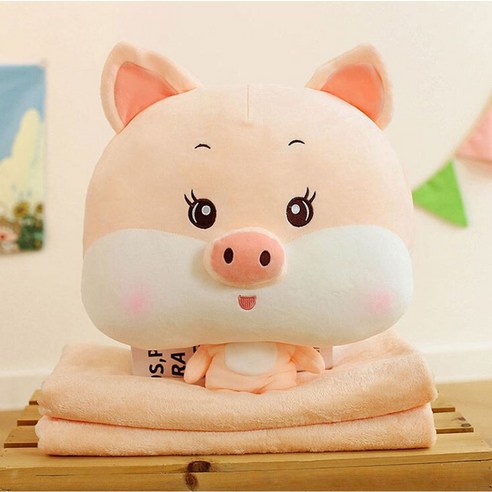 학생쿠션담요 귀여운 동물 베개담요 쫀득한촉감 중학생 고등학생