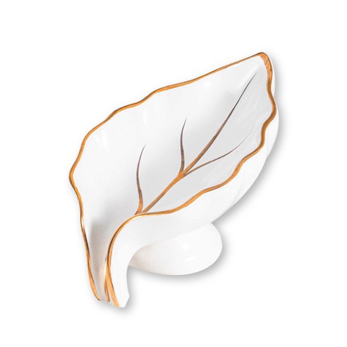 워너픽 세라믹 물빠짐 비누 받침대, 화이트, 1개