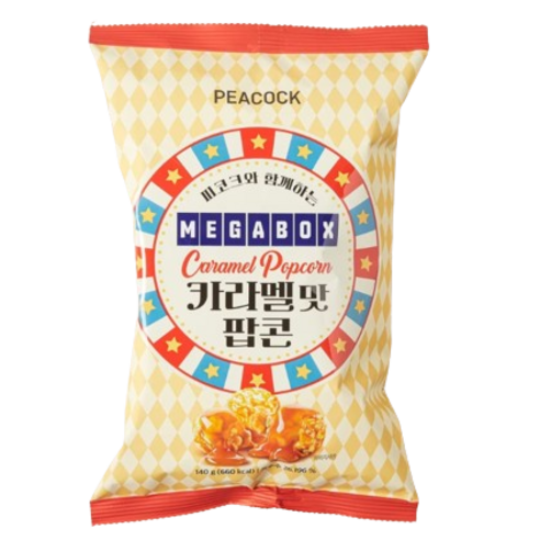 메가박스 카라멜맛 팝콘 140g, 4개