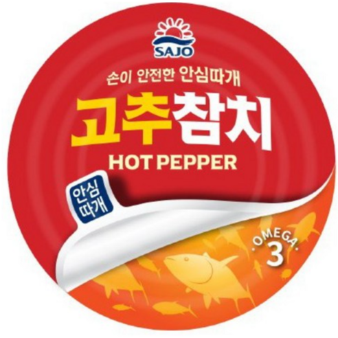 사조 고추참치 안심따개, 135g, 6개