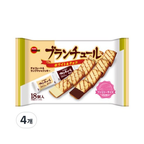 부르본 고소한 랑그드샤 블란츌 FS 쿠키 140g (4개), ONE COLOR, 140G 4개