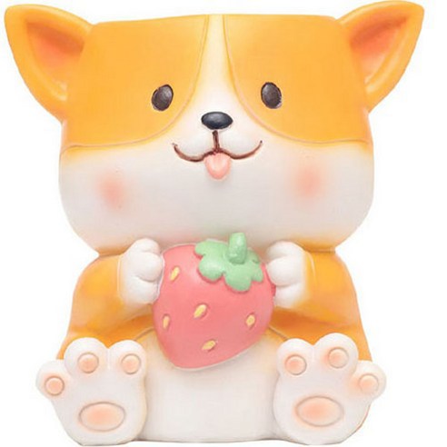 로새 귀여운 동물 다육 미니 화분, 강아지
