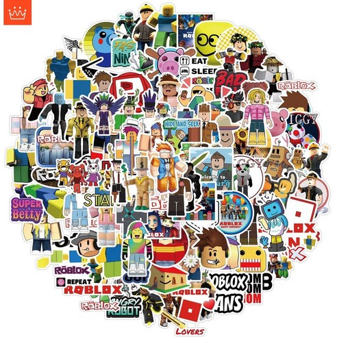 Roblox 스티커 게임 낙서 방수 스티커 세트 100 매