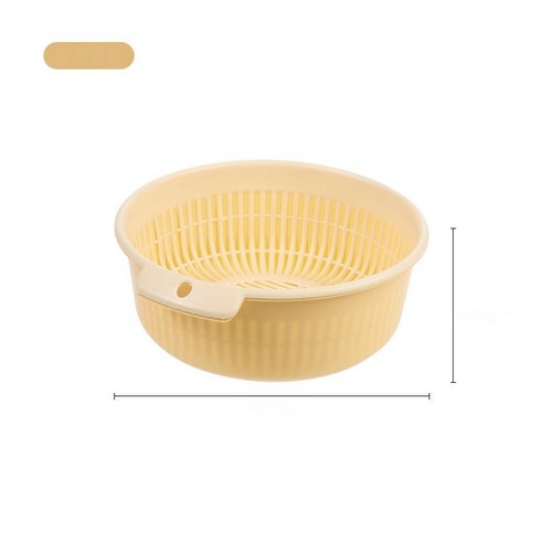 설겆이대 키친 원형 층 배수 바구니 일본식 대비색 청과 바구니 청과 플라스틱 배수 수납 바구니 베이지, default