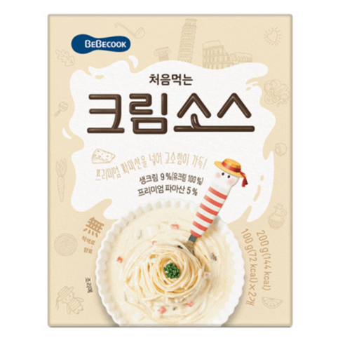 베베쿡 처음먹는 크림소스, 크림, 200g, 2개 크림 × 200g × 2개 섬네일